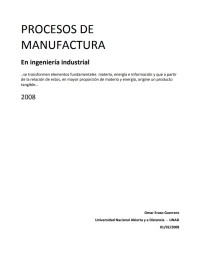 Image of PROCESOS DE MANUFACTURA EN INGENIERÍA INDUSTRIAL